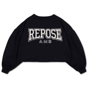 Repose Ams| Crop heart sweate